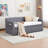 Twin Upholstered Daybed Frame with Trundle-1770055162