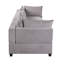 Ensemble de canapé-lit en tissu gris clair Madison