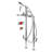 Kingston Brass Concord Freestanding Tub Faucet with Supply Line and Stop Valve-50890447
