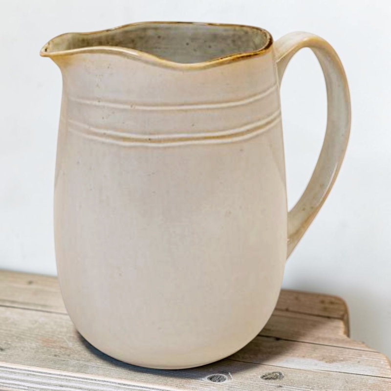 Handcrafted Stoneware Jug Rustic Serving Vase