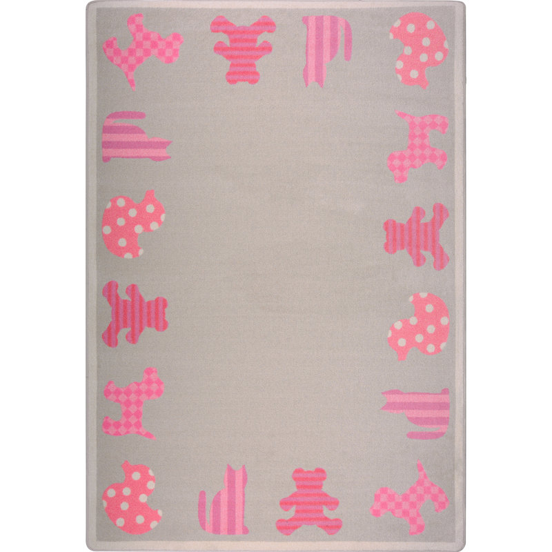 Tapis Kid Essentials Frisky Friends, Rectangle 7 pi 8 po x 10 pi 9 po