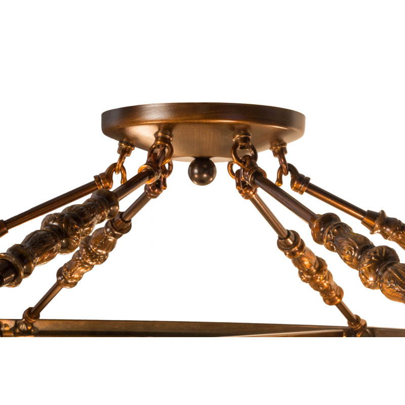 Plafonnier semi-encastré 31 po 4 lumières Gosselin