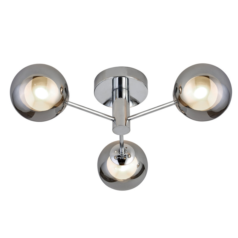 Mordenhill Glass Semi Flush Mount