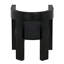 Fauteuil Eros en coton noir