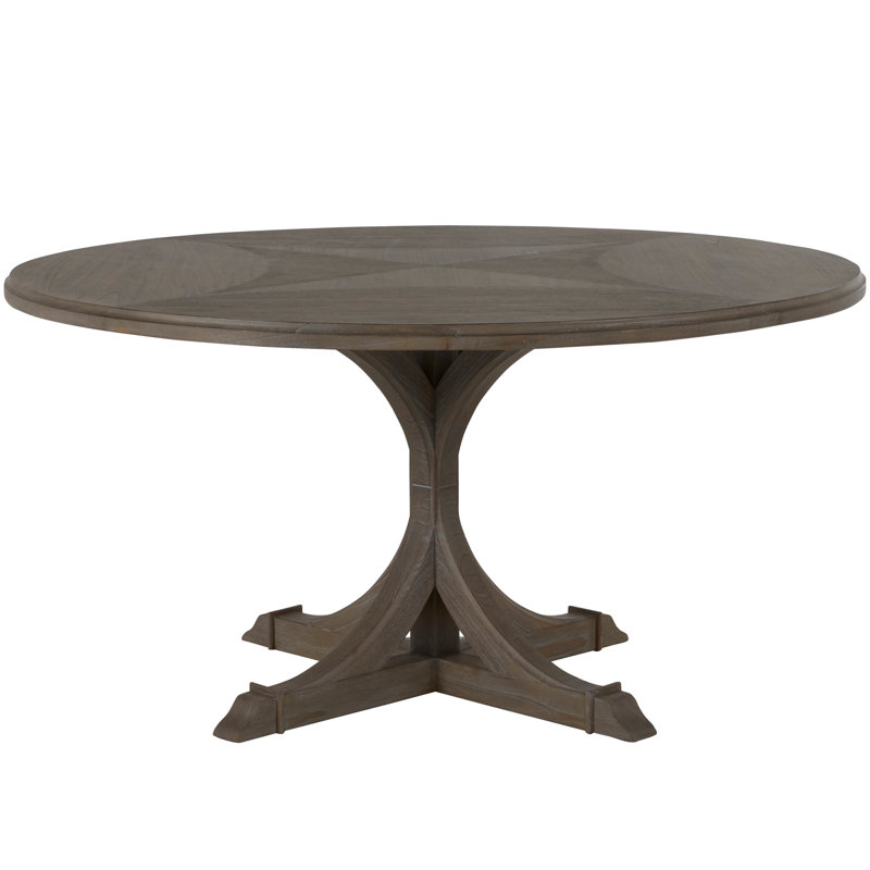 Adams 60" Pedestal Dining Table, Vintage Gray