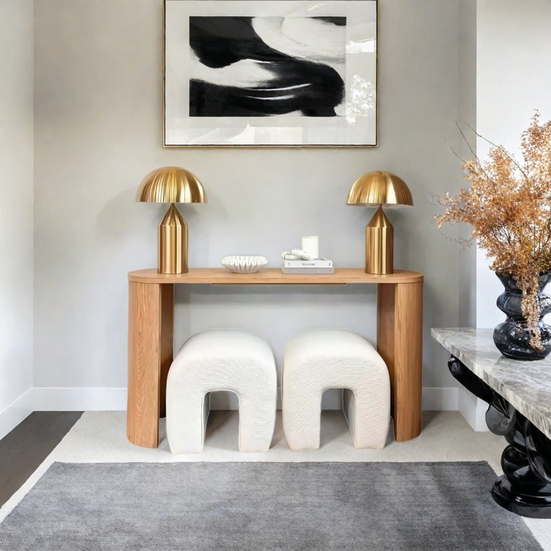 Console Minimalist, H 31,5 po x l 47,24 po x P 13,78 po, Naturel