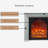 Cream white Solid Wood Freestanding Fireplace