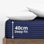 Spevek Soft & Cozy 40cm Extra Deep Pocket Microfiber Striped Fitted Sheet-289824145-289980691