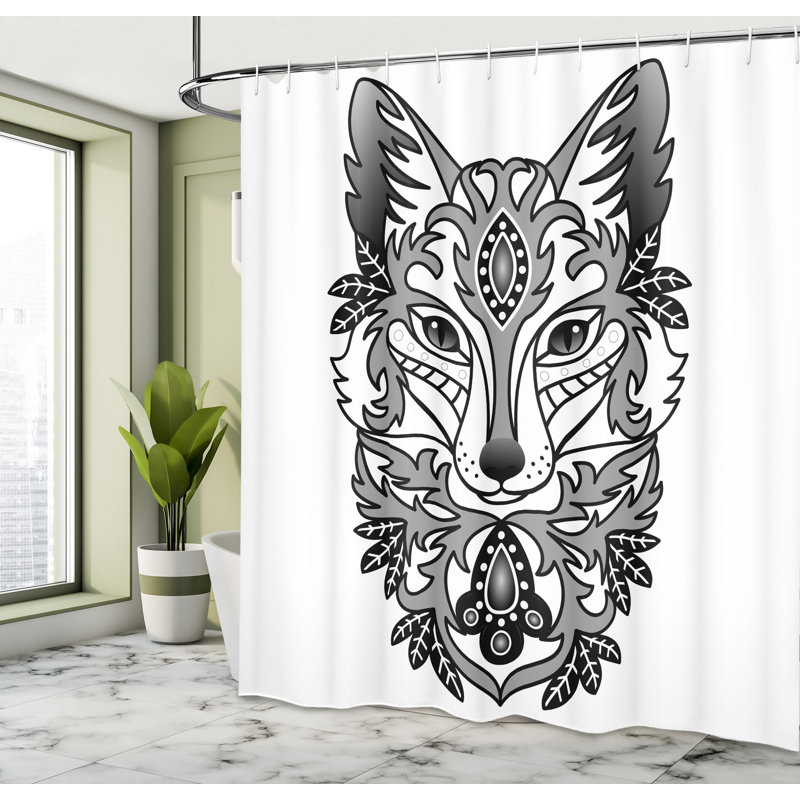 Shower Curtain with Hooks Included