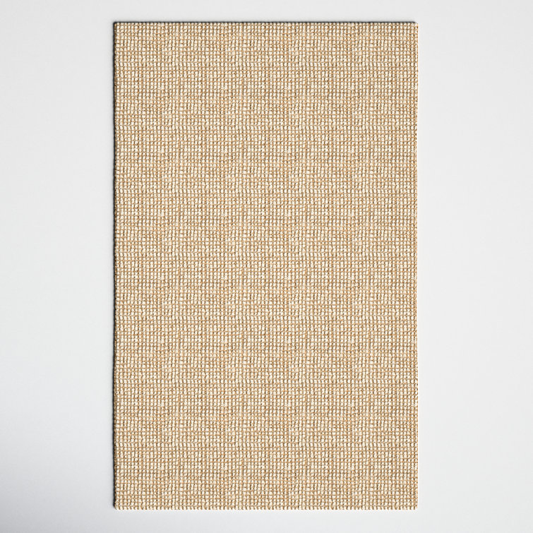 Vesper Quintana Hand-Knotted Jute/Sisal White/Tan Area Rug