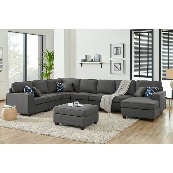 Asunflower Sectional Sofa Sleeper Couch Living Room Pull Out Sofa