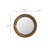 31.3 Inch Gold Textured Round Wall Mirror With Iron Frame And MDF Back, Perfect Boho Accent For Living Room Or Bedroom