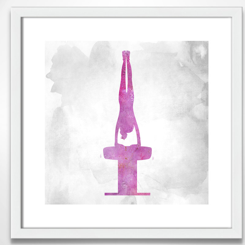 Gymnastique 1, H 17 po x l 17 po x P 1,19 po, Encadré de boîte argent
