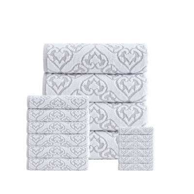 Ensemble de serviettes en coton turc 16 pièces Gonzales