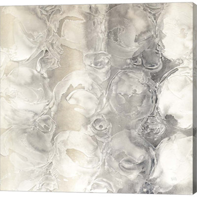 «Gray Circles II» par Chris Paschke - peinture sur toile tendue