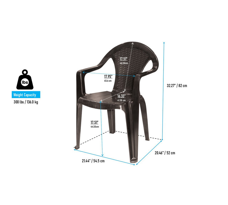 5-Piece Chair & Table Set, Brown