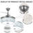 42" Modern Ceiling Fan With Rgb Led Light, Bluetooth Speaker, 3 Speeds For Living Room & Dining Room