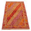 Tapis rouge foncé noué à la main de conception unique 2 pi 8 po x 5 pi 11 po