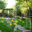 Arche de jardin en métal l 55 po x H 94,5 po Arbora-890635271