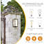 Matte Black 25cm H Outdoor Sconce