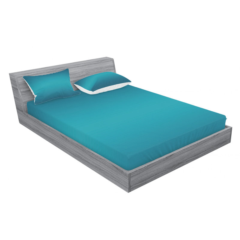 Microfiber Ombre Sheet Set, Full/Double Sheet Set with 2 Pillowcases, Blue