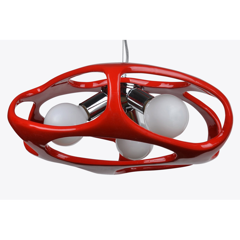 Krystal 3 - Light Pendant, Red