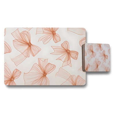 Frog Themed Placemat And Coaster Set With Wood Base Designer Artwork Print Limited Edition