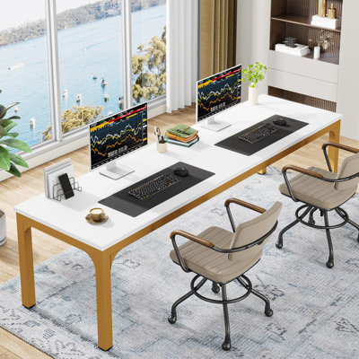 Pallas 78.74'' Extra Long Double Computer Desk for Workstation