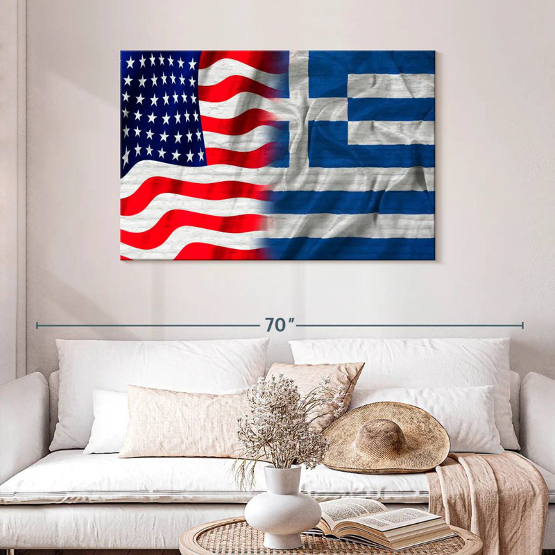 Borges USA And Greece Flags