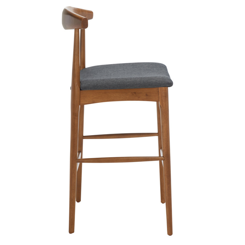 Hank Counter/Bar Stool, Walnut, Dark Gray, Bar Stool (29.6" Seat Height)