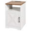 Ensemble de 3 tables basses de style campagnard, table basse industrielle de 40 po avec 2 tables d'appoint, ensembles de tables basses et de bout faciles à assembler avec station de charge, pour bureau, salon et appartement