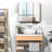 kleankin Medicine Cabinet, Bathroom Mirror Cabinet with Doors and Shelf-1816419601