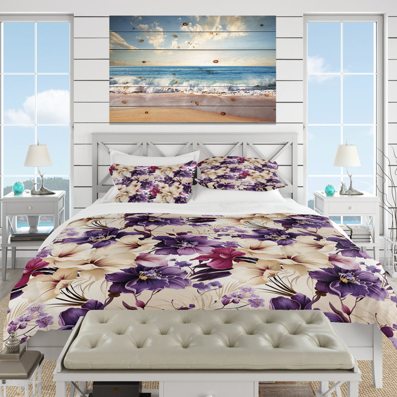 Literie Orchid Oasis, Housse de couette pour très grand lit et 2 très