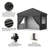 10x10 FT Commercial Pop-Up Canopy with One-Push Set-up, Waterproof UV Protection, 4 Detachable Sidewalls, Adjustable Height, Sturdy Steel Frame, Event Tent-113196486