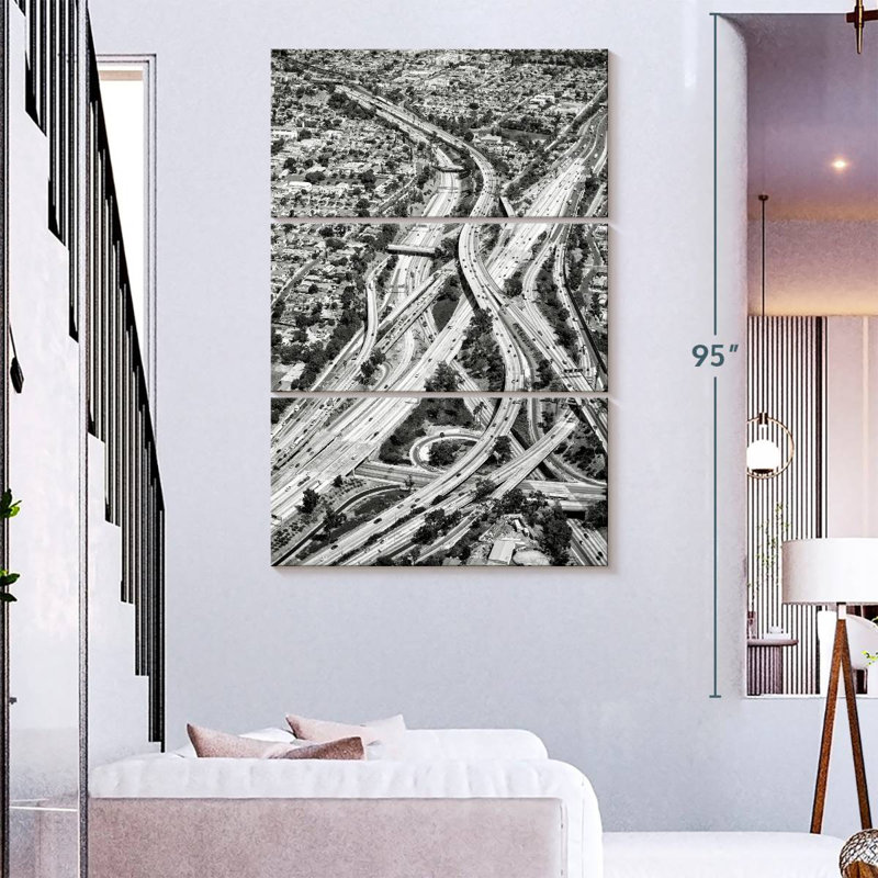 Mehar Black California Los Angeles Freeway, H 32 po x l 20 po