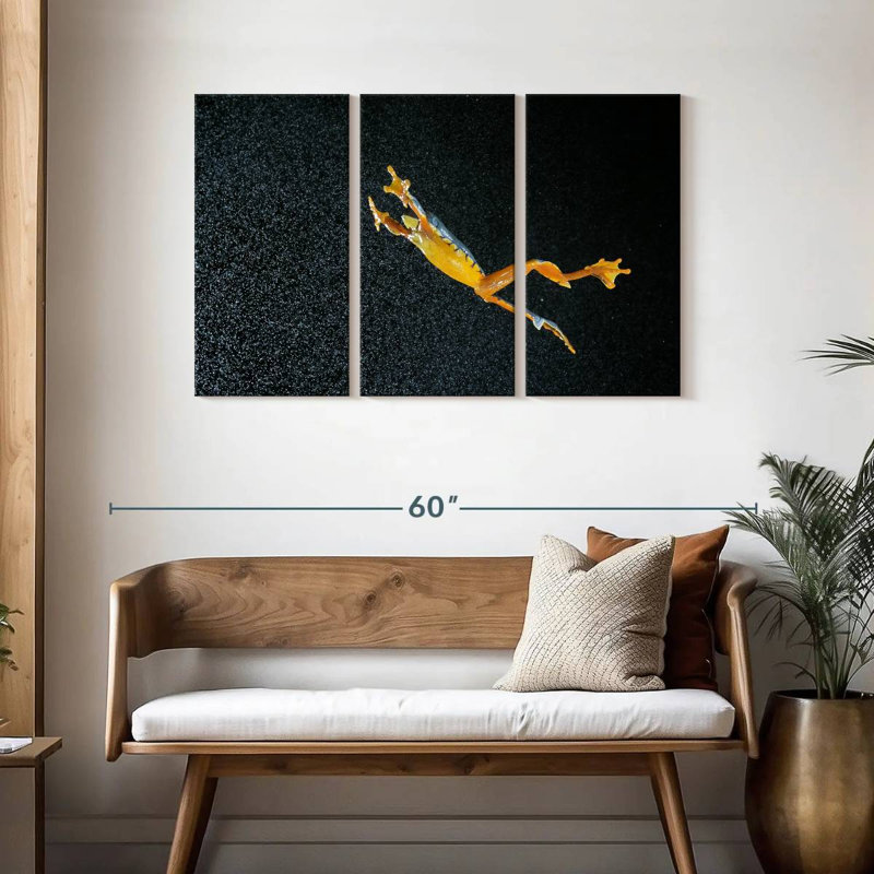 Leaping Leaf Frog, 28" H x 45" W