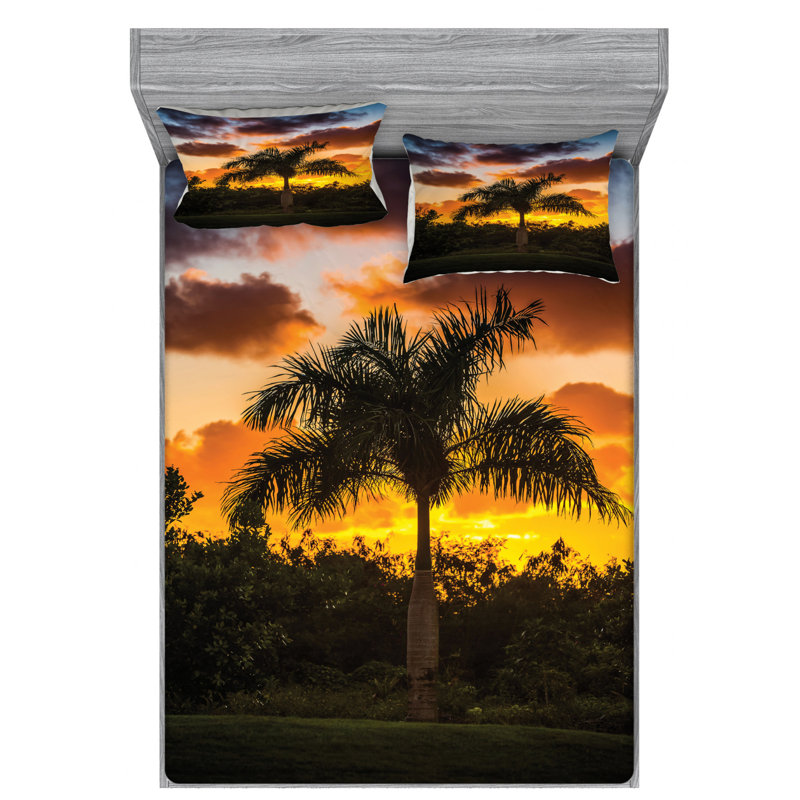 Microfiber Sheet Set, Queen Sheet Set with Fitted Sheet