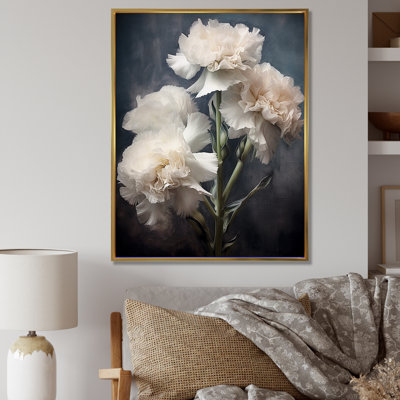 Impression sur toile noir et blanc avec œillets