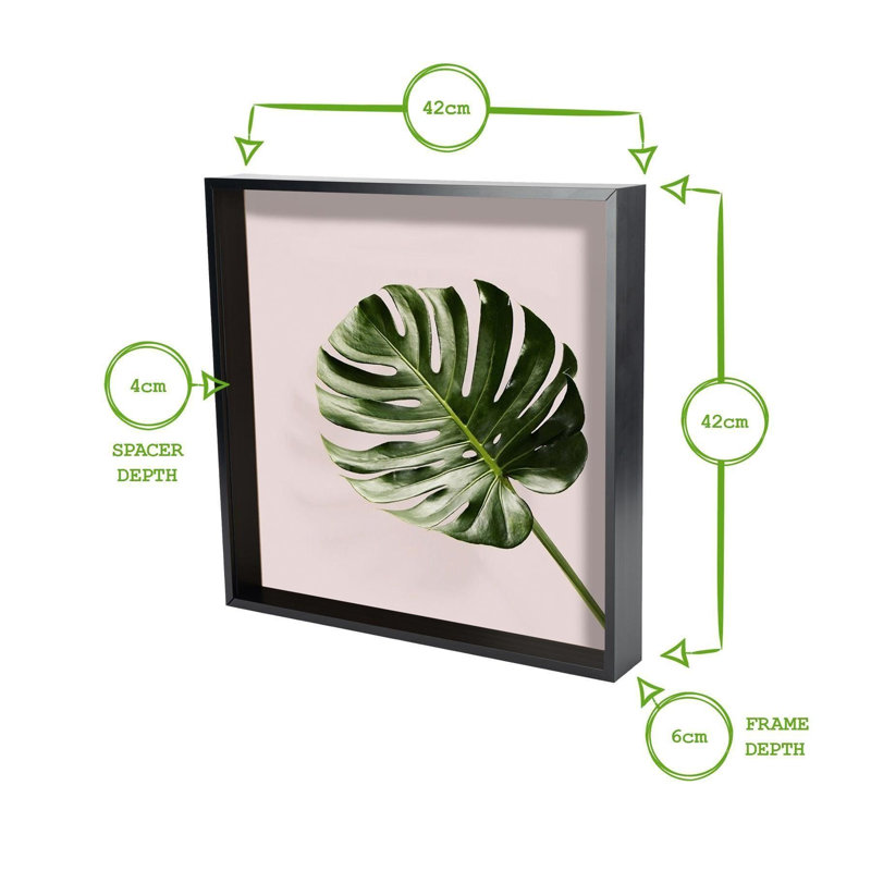 Nicola Spring - 3D Deep Box Photo Frames, White, 42cm H x 42cm W x 6cm D