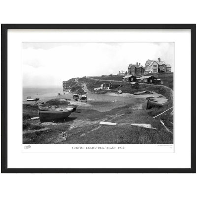 Burton Bradstock, Beach 1930 by Francis Frith - Single Picture Frame Print