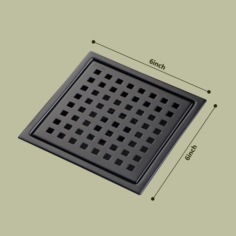 6'' W Grid, Matte Black