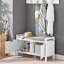 Benon Polyester Upholstered Storage Bench-2108996457