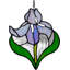 Penderie pour fenêtre en verre coloré Iris, Cadeaux pour femme Iris Flower, Suncatcher en verre coloré pour fenêtre