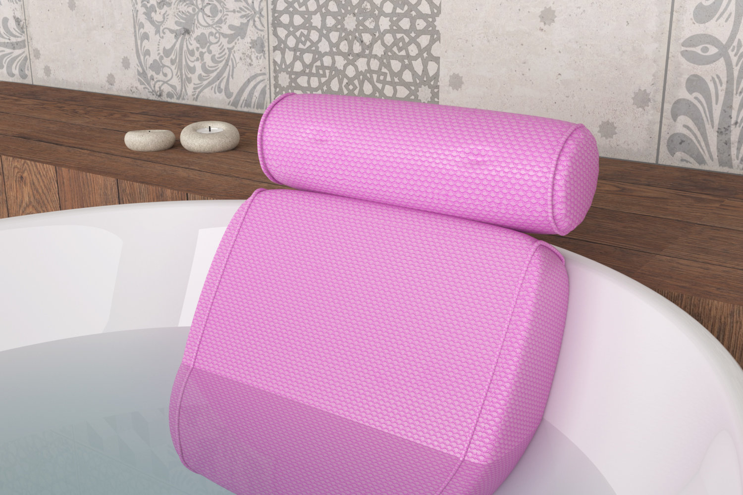 Rebrilliant Jaynie Suction Bamboo Bath Pillow & Reviews - Wayfair Canada