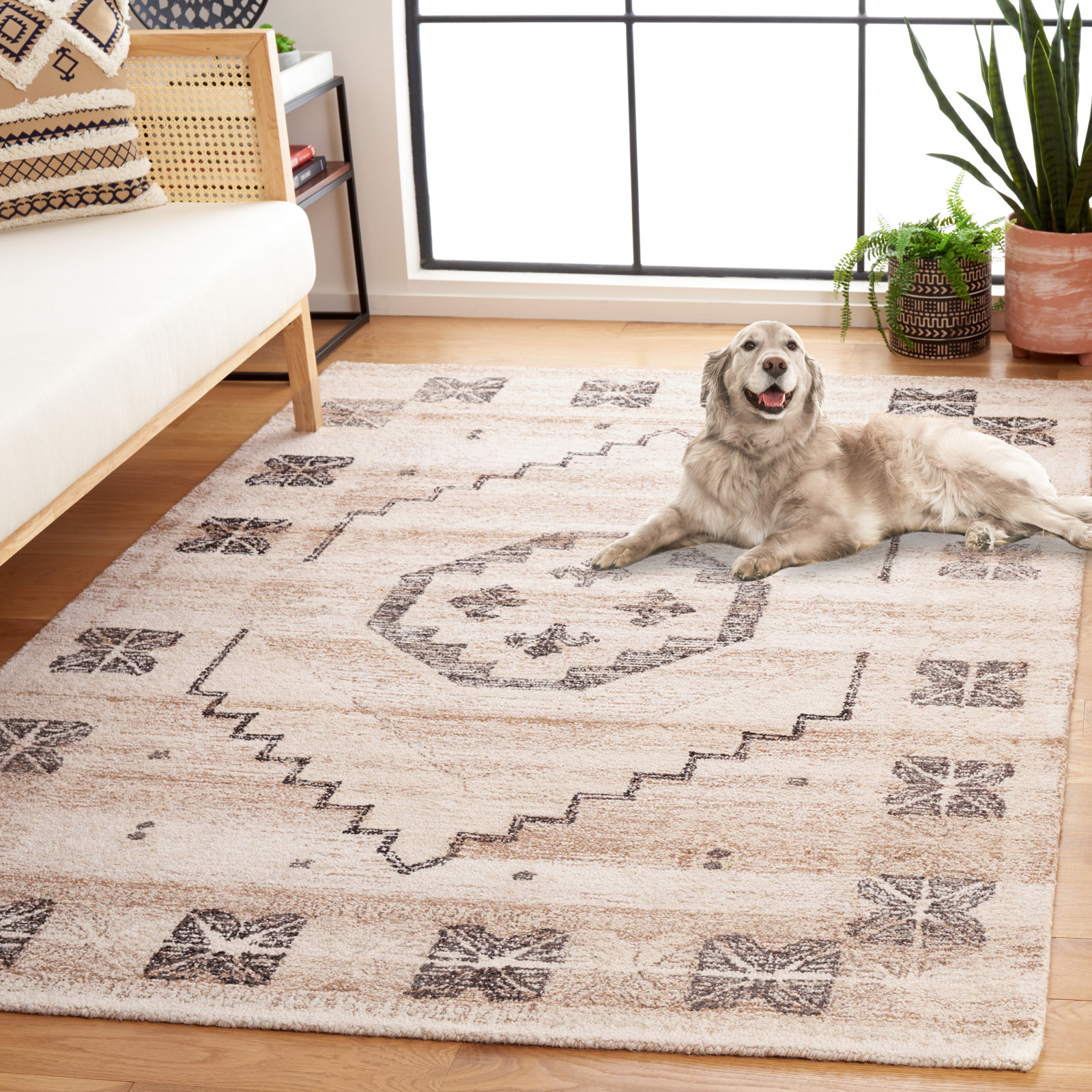 Barnwell Hand-Woven Rug, Rectangle 5' x 8'