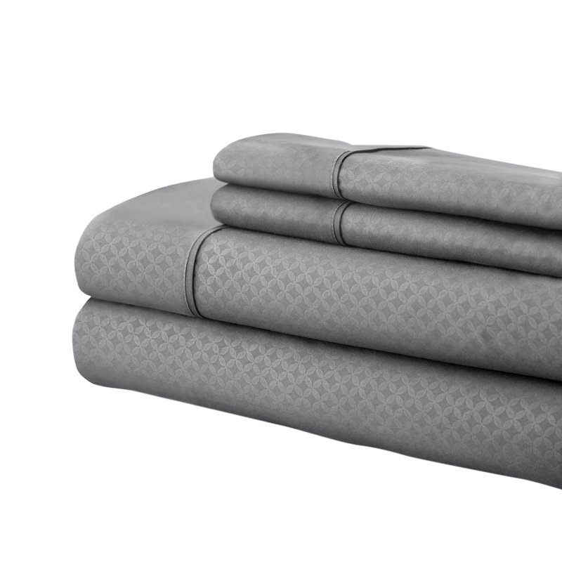 Microfiber Sheet Set, Burgundy, Full Sheet Set + Fitted Sheet + 2 Pillowcases
