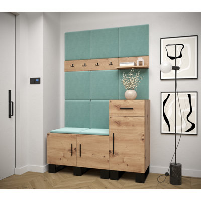 Adrianne Hallway Set with Storage Bench and Shoe Storage