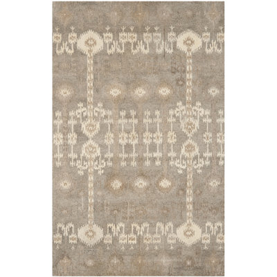 Kouerga Hand Tufted Wool Ikat Rug