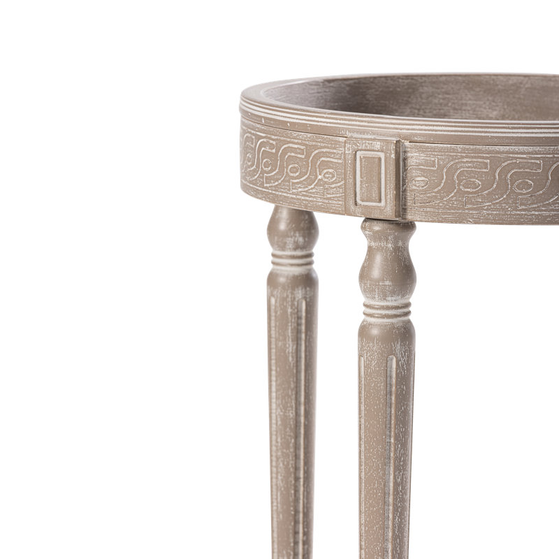 Rustic Farmhouse End Table With Storage Shelf