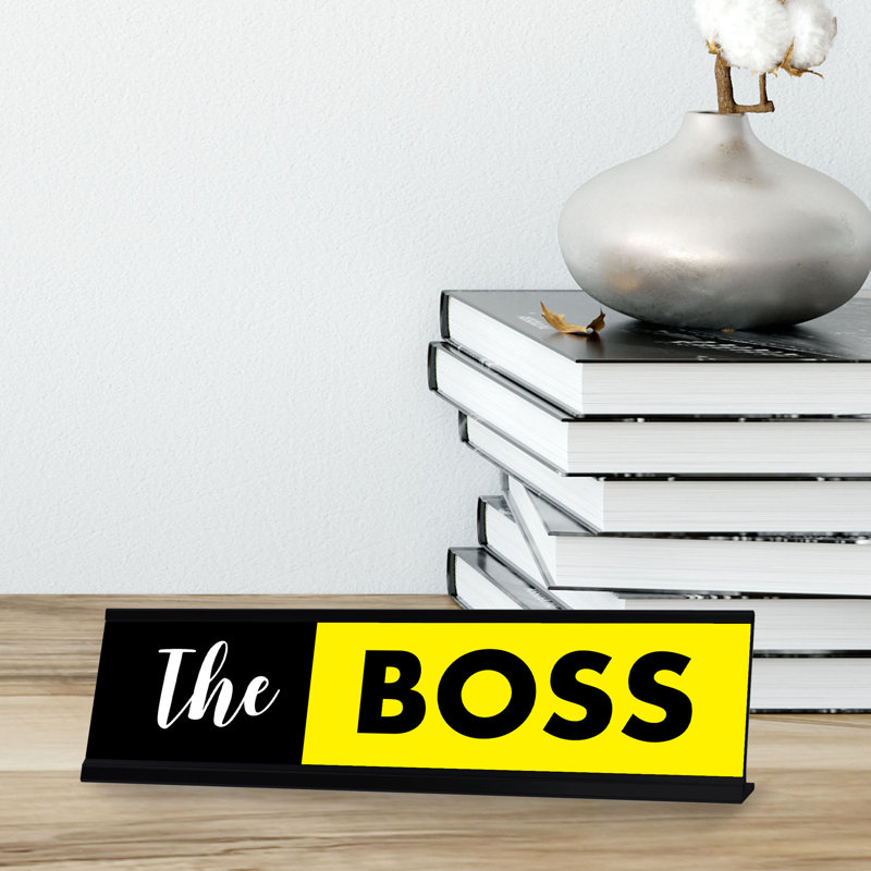 Enseigne de bureau The Boss